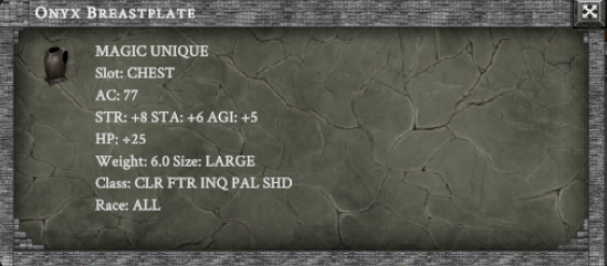 ONYX BREASTPLATE item card